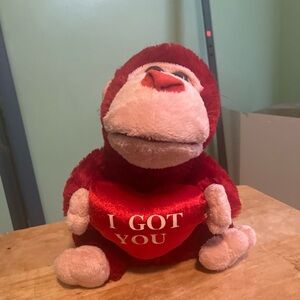DanDee Valentine Sing/move “Feel Good” Red Gorilla Stuff Animal Heart “I Got U”
